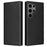 For Samsung Galaxy S25 Ultra Case Carbon Fiber Texture Drop-Proof PU Leather Phone Cover - Black - 1