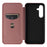 For Samsung Galaxy S25+ Case Carbon Fiber Texture Drop-Proof PU Leather Phone Cover - Brown - 6