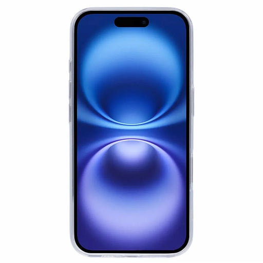 JAUCASE For iPhone 16 Case PC+TPU Matte Anti-Fingerprint Back Cover - White - 2