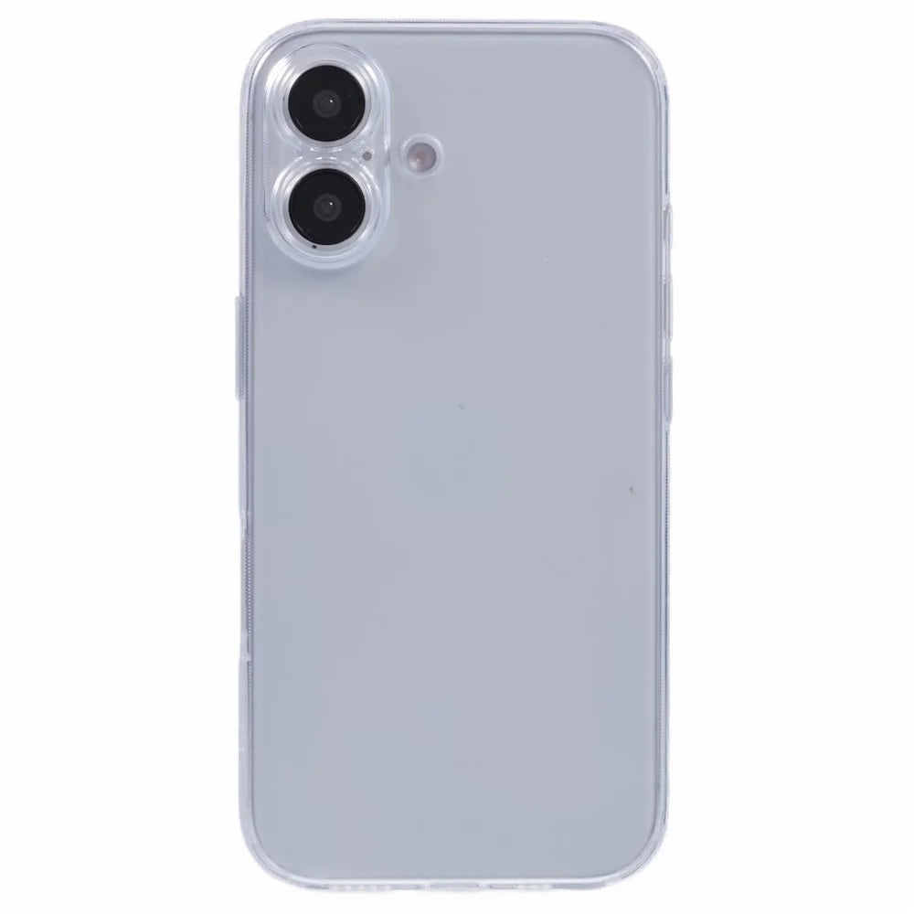 JAUCASE For iPhone 16 Case PC+TPU Matte Anti-Fingerprint Back Cover - White - 3