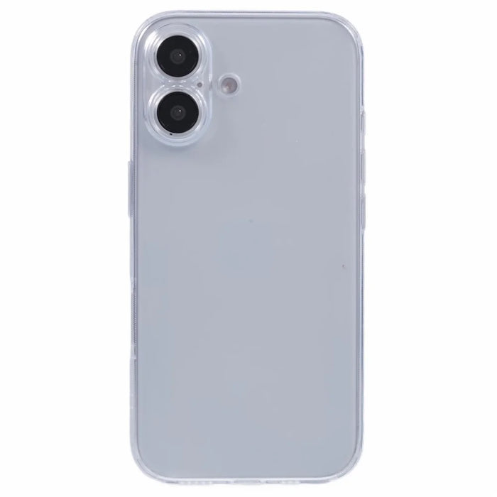 JAUCASE For iPhone 16 Case PC+TPU Matte Anti-Fingerprint Back Cover - White - 3