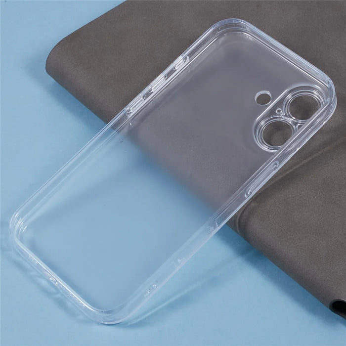 JAUCASE For iPhone 16 Case PC+TPU Matte Anti-Fingerprint Back Cover - White - 6