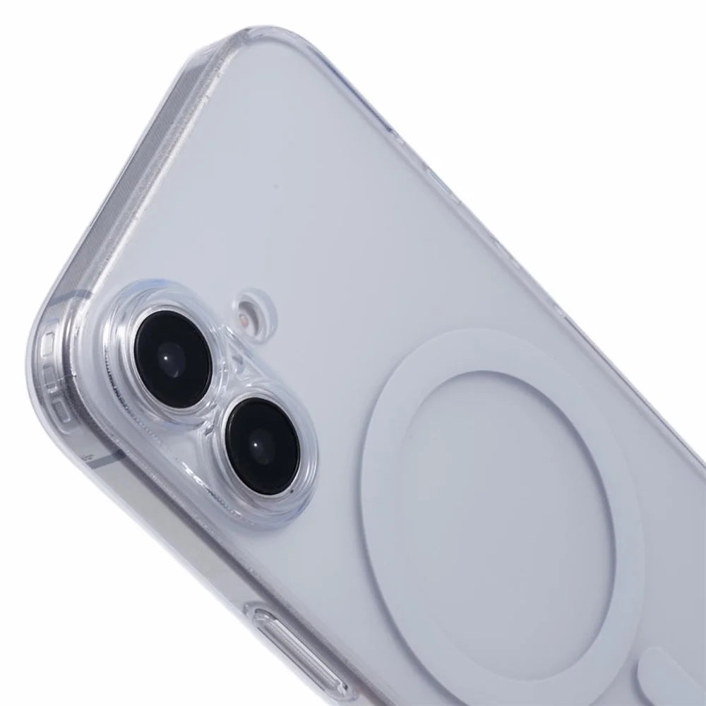 JAUCASE For iPhone 16 Case Matte Anti-Fingerprint Back Cover Compatible with MagSafe - White - 5