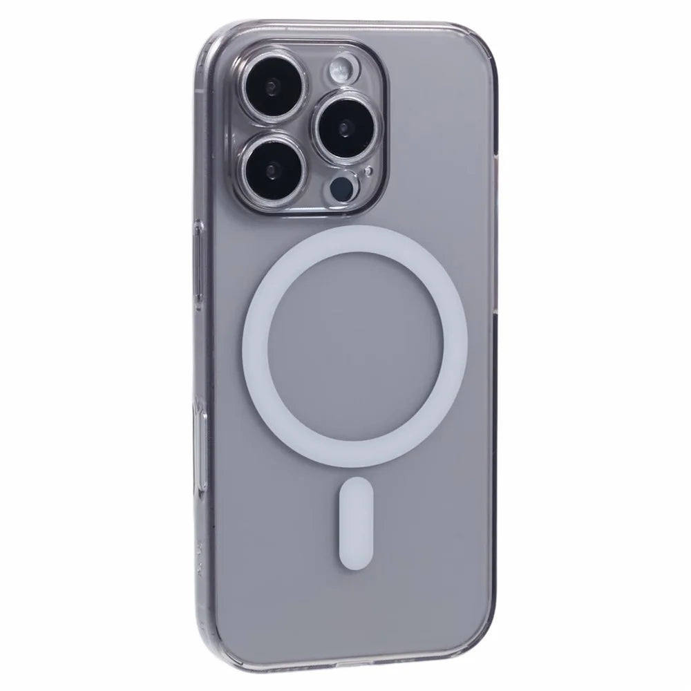 JAUCASE For iPhone 16 Pro Case Matte Anti-Fingerprint Back Cover Compatible with MagSafe - Black - 1