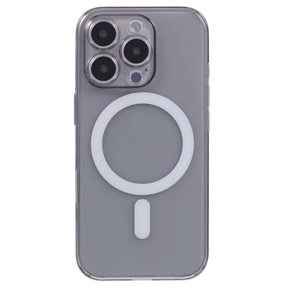 JAUCASE For iPhone 16 Pro Case Matte Anti-Fingerprint Back Cover Compatible with MagSafe - Black - 3