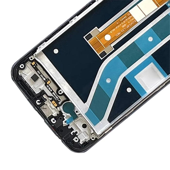 For OnePlus Nord N100 Grade C LCD Screen and Digitizer Assembly + Frame Replacement Part (without Logo) - Black - 4