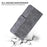 For Samsung Galaxy S25 Ultra Case Geometry Pattern Leather Wallet Phone Cover - Grey - 5