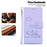 For Samsung Galaxy S25 Case RFID Blocking Kitten Pattern TPU+PU Leather Phone Cover - Purple - 6