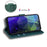 For Samsung Galaxy S25 Case Tiger Imprint Leather Wallet Phone Cover - Green - 3