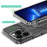 For iPhone 13 Pro Max 6.7 inch Plastic+TPU Crystal Clear Phone Back Cover Shockproof Hard Phone Case - 4