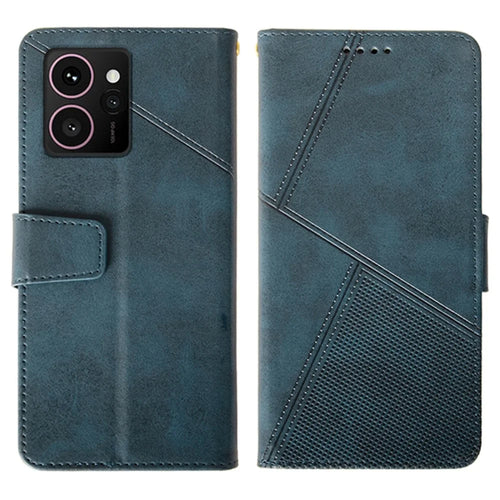 IDEWEI For HMD Skyline Case Leather Wallet Phone Cover Stand Calf Texture - Blue - 1