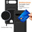 For Google Pixel 8 Pro Case Liquid Silicone Card Holder Phone Back Cover with Lanyard - Black - 5