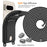 For Google Pixel 8 Pro Case Liquid Silicone Card Holder Phone Back Cover with Lanyard - Black - 7