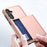 For Samsung Galaxy S25+ Case with Card Holder TPU + PC Phone Back Cover - Rose Gold - 4