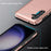 For Samsung Galaxy S25+ Case with Card Holder TPU + PC Phone Back Cover - Rose Gold - 6