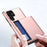 For Samsung Galaxy S25 Ultra Case with Card Holder TPU + PC Phone Back Cover - Rose Gold - 3