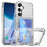 For Samsung Galaxy S25 Clear Case PC+TPU Phone Cover Card Holder Kickstand - Transparent - 1