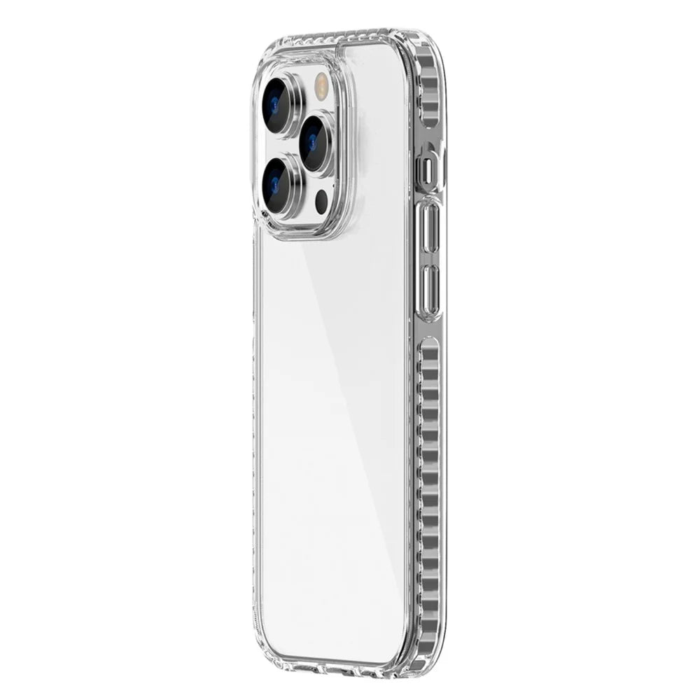 Cell Phone Case for iPhone 14 Pro, HD Clear Plastic+TPU Phone Back Cover Raised Lip Protection Hard Phone Shell - 2