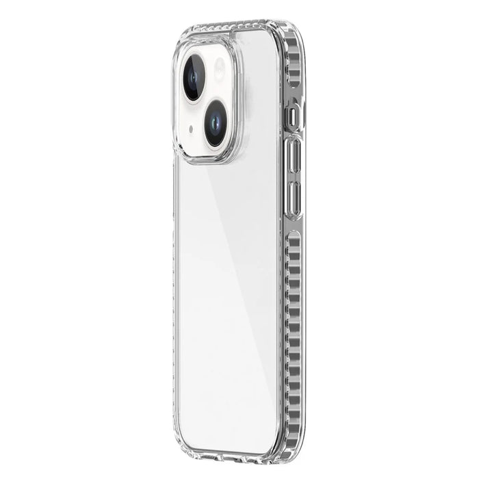 For iPhone 14 Plus Shockproof Plastic+TPU Crystal Clear Phone Back Shell Drop Protection Anti-slip Phone Case - 2