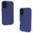 GW03 For iPhone 16 Case TPU + PC Phone Cover Dual Layer Shockproof - Navy Blue - 2