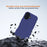 GW03 For iPhone 16 Case TPU + PC Phone Cover Dual Layer Shockproof - Navy Blue - 3