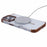 JAUCASE For iPhone 16 Pro Max Clear Case Compatible with MagSafe Lens Frame Kickstand PC+TPU Phone Cover - Gold - 4