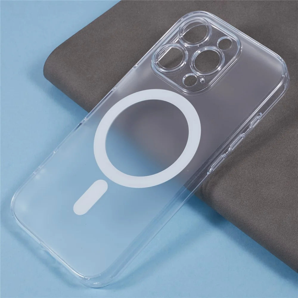 JAUCASE For iPhone 16 Pro Max Case Matte Anti-Fingerprint Back Cover Compatible with MagSafe - Black - 6