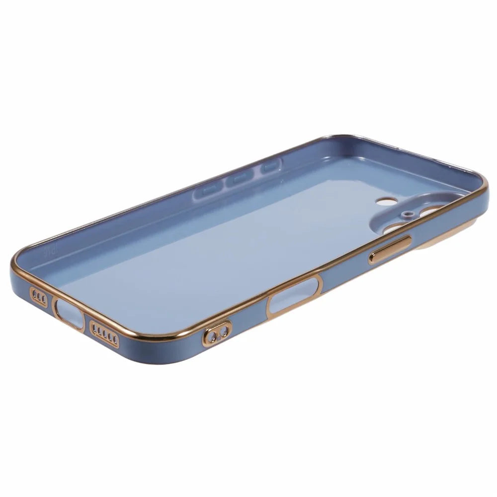 For iPhone 16 Plus Case TPU Slim Fit Shockproof Phone Cover 6D Electroplating - Grey - 4
