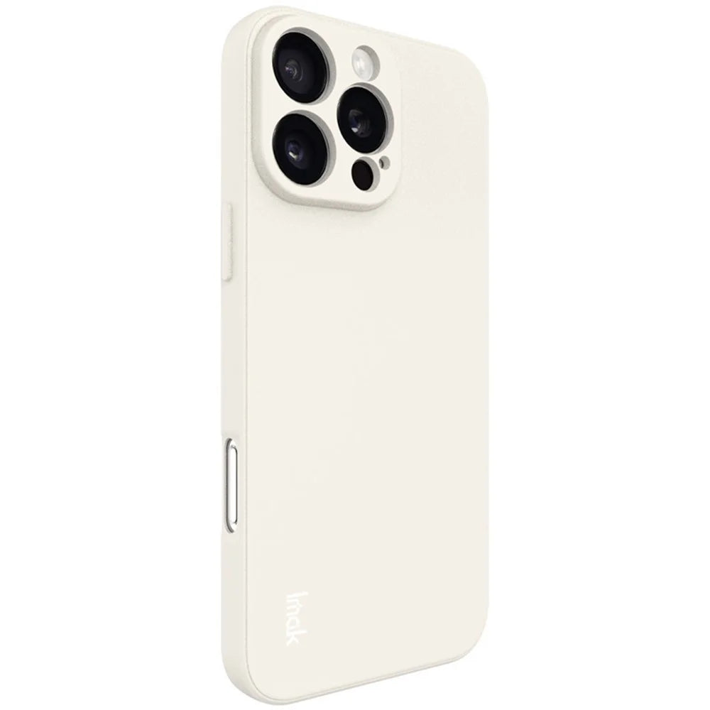 IMAK UC-4 Series for iPhone 16 Pro Max TPU Case Soft Phone Cover Straight Edge - White - 5