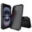 For iPhone 16 Plus Case Silicone+Metal Phone Cover with Tempered Glass Screen Protector - Black - 2