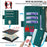 For iPhone 16 Pro Max Leather Wallet Case RFID Blocking Stand Cover with Hand Strap - Green - 5