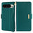 For Google Pixel 9 Pro  /  Pixel 9 Leather Wallet Case RFID Blocking Stand Cover with Hand Strap - Green - 1