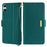 For Sony Xperia 10 IV 5G Leather Wallet Case RFID Blocking Stand Cover with Hand Strap - Green - 1