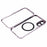 For iPhone 16 Plus Case Double Sides Tempered Glass Phone Cover Compatible with MagSafe Full Protector - Rose Gold - 6