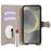 For Samsung Galaxy S23 FE Leather Case Wallet Stand Cover Irregular Tail Style with Chain Strap - Grey - 2
