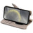 For Samsung Galaxy S23 FE Leather Case Wallet Stand Cover Irregular Tail Style with Chain Strap - Grey - 3