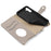 For Samsung Galaxy S23 FE Leather Case Wallet Stand Cover Irregular Tail Style with Chain Strap - Grey - 6