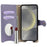 For Samsung Galaxy S24 Leather Case Wallet Stand Cover Irregular Tail Style with Chain Strap - Purple - 2