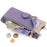 For Samsung Galaxy S24 Leather Case Wallet Stand Cover Irregular Tail Style with Chain Strap - Purple - 4