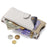 For Samsung Galaxy A15 5G Leather Case Wallet Stand Cover Irregular Tail Style with Chain Strap - White - 4