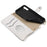 For Samsung Galaxy A15 5G Leather Case Wallet Stand Cover Irregular Tail Style with Chain Strap - White - 6