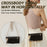 For Samsung Galaxy S23 Ultra Leather Case Wallet Stand Cover Irregular Tail Style with Chain Strap - Black - 7