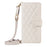 For Samsung Galaxy S25 Ultra Case Wallet Rhombus Leather Phone Cover with Shoulder Strap, Wrist Strap - White - 5