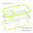 For iPhone 15 Pro Case Detachable 2-in-1 TPU+PC Clear Drop-Proof Phone Cover - Fluorescent Green - 5