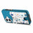 For iPhone 16 Case Kickstand Leather Coated TPU Pattern Back Cover - Blue - 2