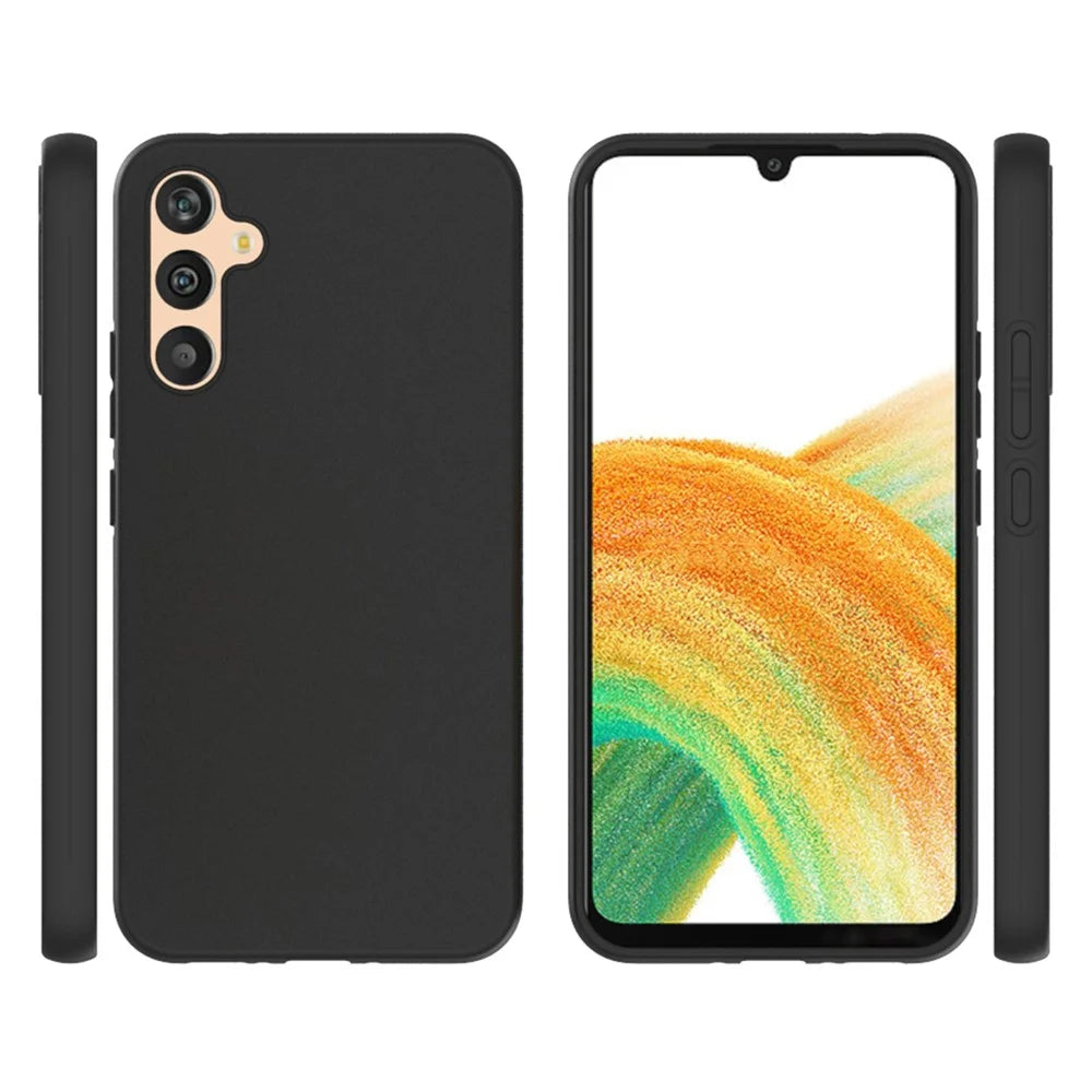 10Pcs / Pack For Samsung Galaxy A34 5G Case Anti-Fingerprint Soft TPU Protective Cover - Black - 7