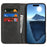 For iPhone 16 Case Calf Texture 3 Card Slots Color Splicing Leather Phone Cover - Black+Yellow - 2