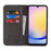 For Samsung Galaxy A16 5G / 4G Case PU Leather Calf Textured Magnetic Closing Smart Phone Cover - Black - 2