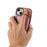 For iPhone 14 PU Leather Back Case Card Holder Kickstand Phone Cover with Wrist Strap - Pink - 4
