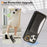 For iPhone 14 Pro Max PU Leather Back Case Card Holder Kickstand Phone Cover with Wrist Strap - Black - 5